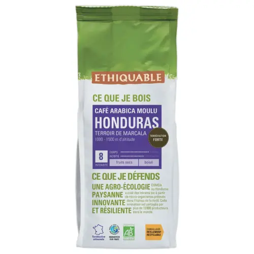 Paquet de café moulu 1kg Honduras Bio