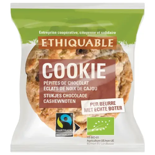 90 Mini cookies - Chocolat & noix de cajou - ETHIQUABLE 