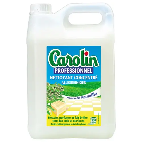 Nettoyant concentré multi-surfaces au savon de Marseille CAROLIN 5L