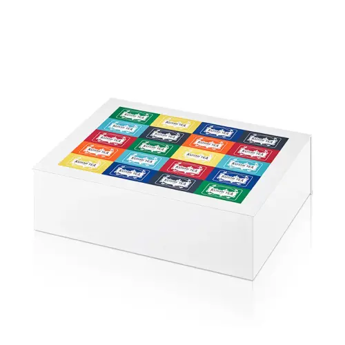 Bo&icirc;te de 100 sachets de th&eacute; Kusmi Tea Bio Assortis 