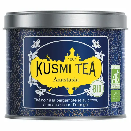 Bo&icirc;te de th&eacute; vrac 100g Kusmi Tea Bio Anastasia 