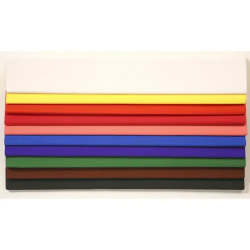 Capier crépon Clairefontaine 2,50 x 0,50 m - coloris assortis - 10 feuillles