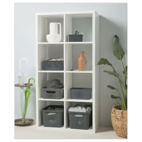 Panier de rangement Pixel 1.5L gris SUNDIS 