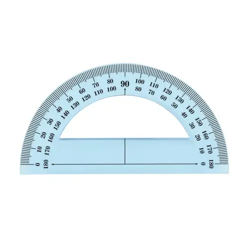 Rapporteur gradué Wonday - 180° - 12 cm - plastique transparent