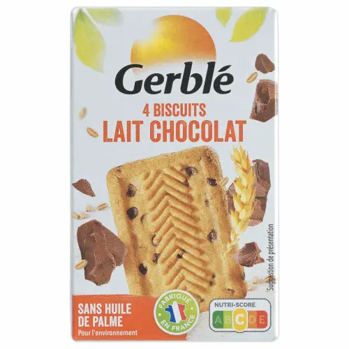 18 Sachets de 4 biscuits - Chocolat - GERBLE