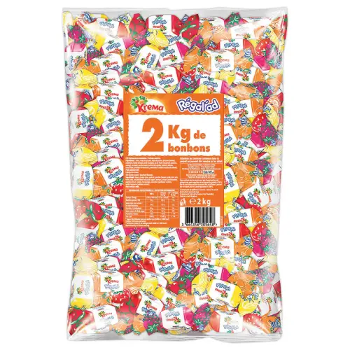 Boîte de bonbons Krema Regalad 2kg assortis