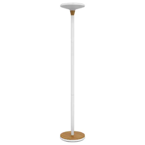 Lampadaire Baly Bamboo - LED - Blanc - UNILUX 