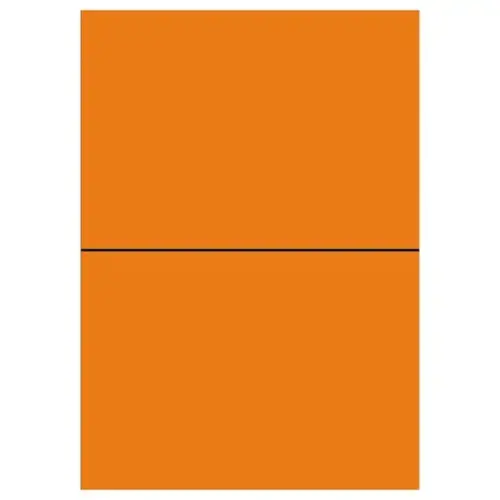 100 Planches d'&eacute;tiquettes L210xH148,5 mm 200 &eacute;tiq/ bo&icirc;te, orange vif 