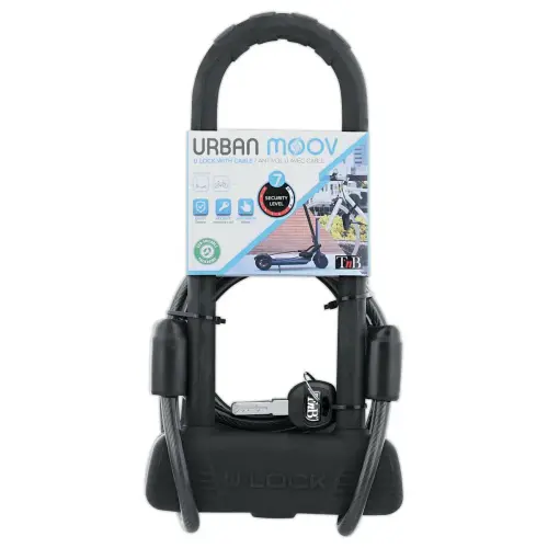 Antivol en U avec câble pour vélo/trottinette URBAN MOOV