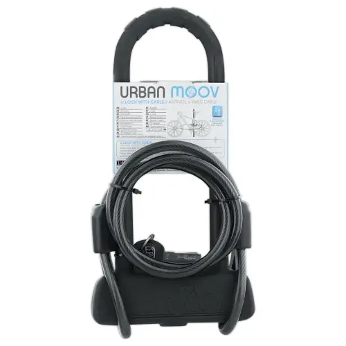 Antivol en U avec câble pour vélo/trottinette URBAN MOOV