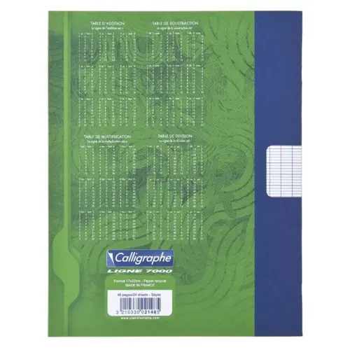 Cahier de brouillon CLAIREFONTAINE - 17x22cm - 48 pages Sey&egrave;s 56g -  - lot de 10 