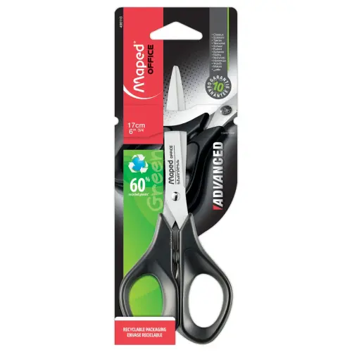Paire de ciseaux Advanced Green 17 cm Sym&eacute;triques - Maped 