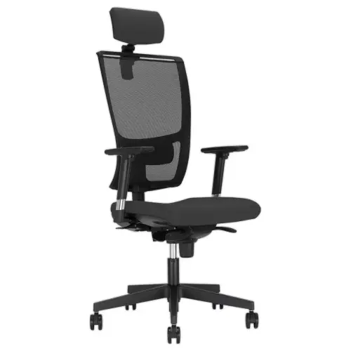 Si&egrave;ge synchrone ZBODY noir dossier r&eacute;sille accotoirs 3D mont&eacute; 