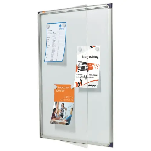 Vitrine d'intérieur extra plate magnétique - 9 x A4 - NOBO
