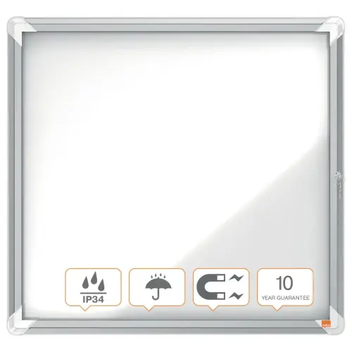 Vitrine d'extérieur magnétique Premium Plus - 6 x A4 - NOBO