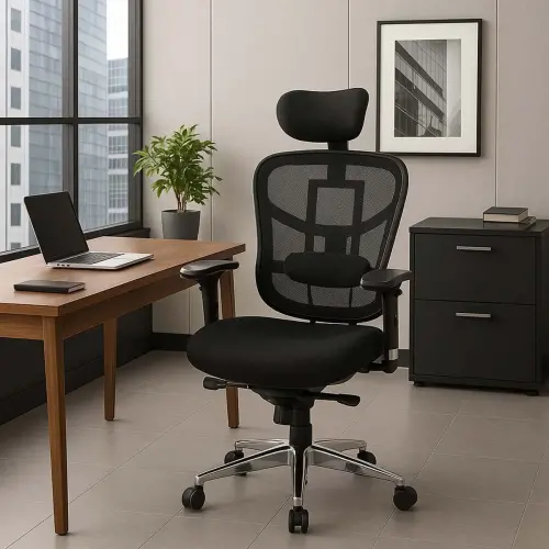 Siège STAR SEAT synchrone - Avec têtière - Noir - Monté