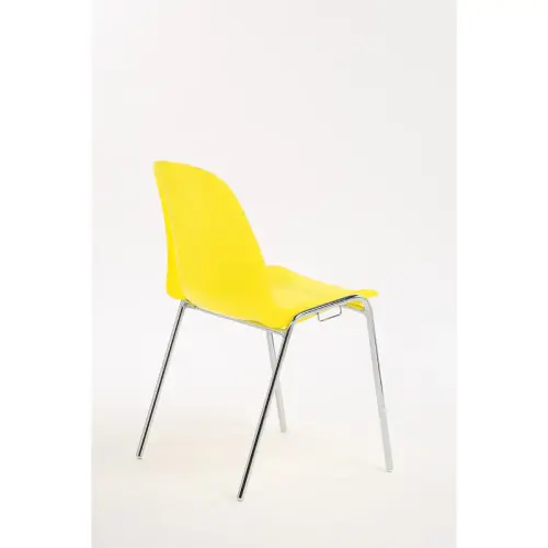 Chaise Charlotte translucide jaune