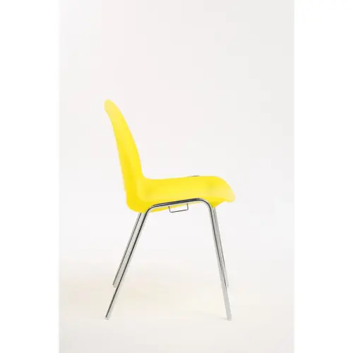 Chaise Charlotte translucide jaune