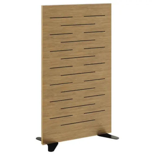 Cloison acoustique H&ecirc;tre H140cm mont&eacute;e 