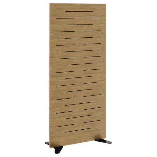 Cloison acoustique Hêtre H180cm montée