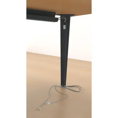 Bureau BORDEAUX 160 x 80 érable - pieds anthracite monté