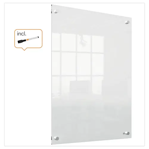 Tableau blanc en acrylique transparent - 60 x 45 cm - NOBO