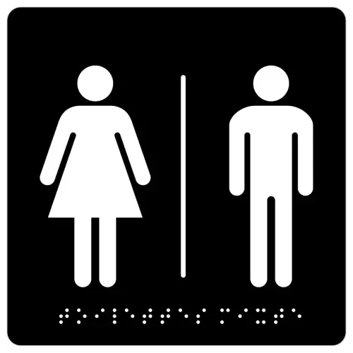 Plaque de signalisation - Toilettes - PAVO