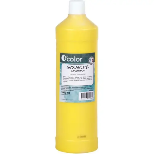 Gouache liquide O'COLOR jaune - flacon 1l
