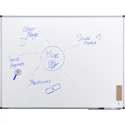 Tableau blanc sans cadre ESSENCE - Surface émaillée - 90 x 119,5 cm - Legamaster