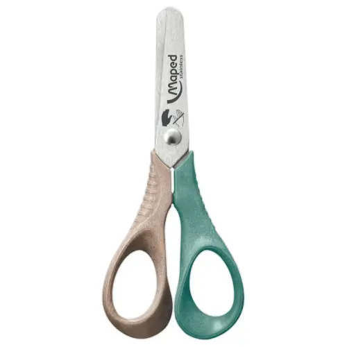 Ciseaux VIVO GAUCHER 12 cm SMILING PLANET, en bois FSC®, en présentoir