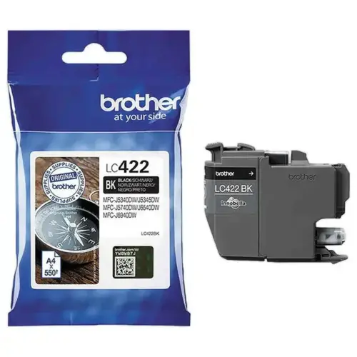 Cartouche JE BROTHER LC422BK Noir