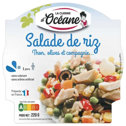 Salade prête à manger riz & thon - 220g
