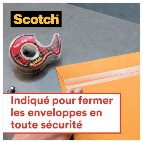 Ruban adh&eacute;sif Super hold &ndash; Tr&egrave;s r&eacute;sistant &ndash; 19 mm x 25,4 m &ndash; SCOTCH 