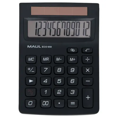 Calculatrice de bureau ECO 650, 12 chiffres
