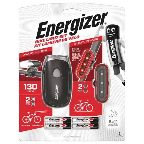 Kit lampes de v&eacute;lo - Arri&egrave;re + avant - ENERGIZER 