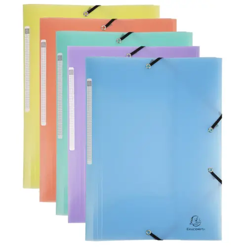 Chemise 3 rabats à élastiques - A4 Chromaline Pastel - EXACOMPTA