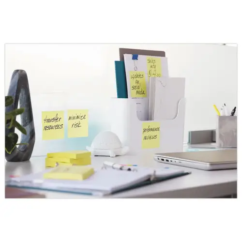 12 Notes Super Sticky 5,1 x 7,6 cm 90F Jaune Pastel