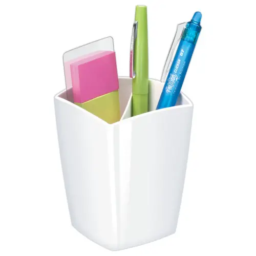 Pot à crayons PRO GLOSS - Blanc opaque - CEP