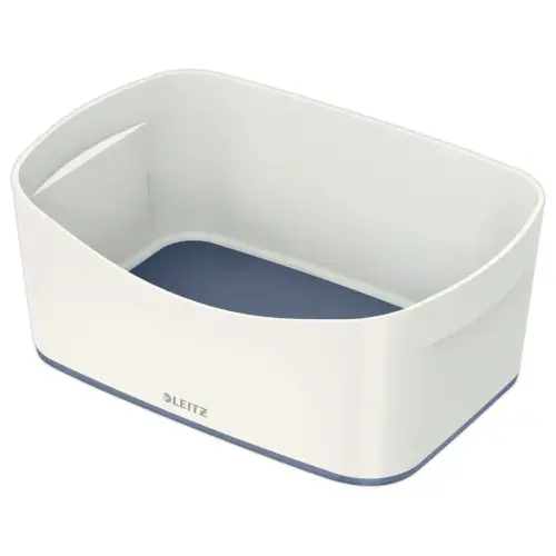 Boîte de rangement mybox petit blanc/gris