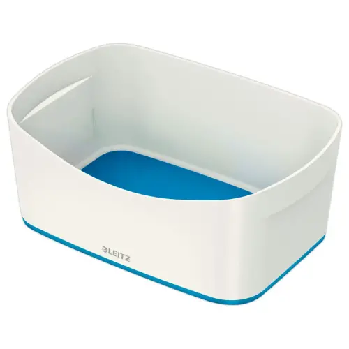 Boîte de rangement mybox petit blanc/bleu