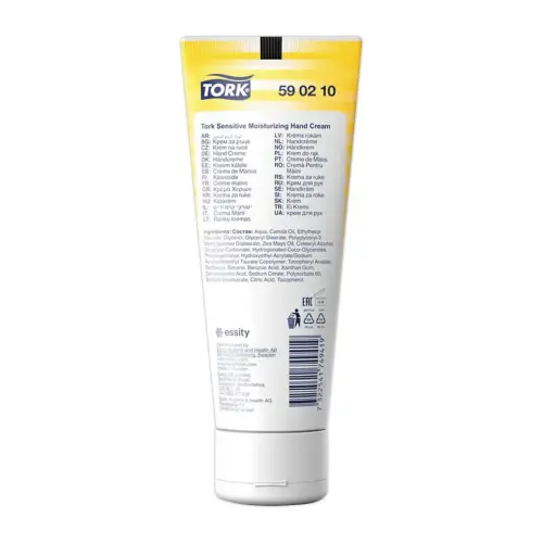 Cr&egrave;me hydratante mains - Peaux sensibles - TORK 