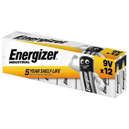 PK12 INDUSTRIAL ALKALINE BATTERY 9V