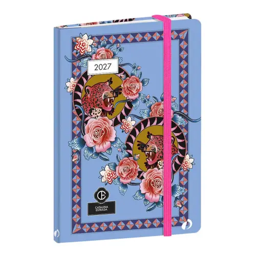Agenda semainier QuoVadis Catalina Estrada - 10x15 cm - Ara bordeaux