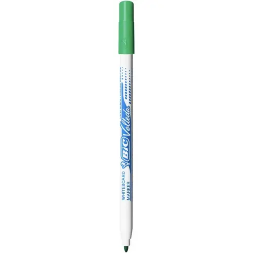 BIC Velleda 1721 Feutres pour Tableau Blanc Effaçables à Sec Pointe Conique Fine - Vert