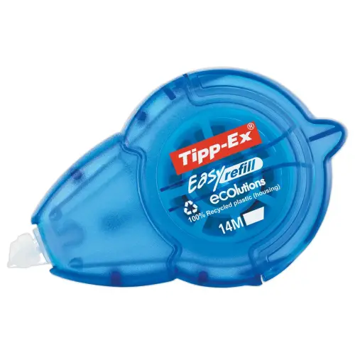 Correcteur à sec Easy Refill ECOlutions - Bande L 14 m x l 5 mm - Rechargeable - TIPP-EX