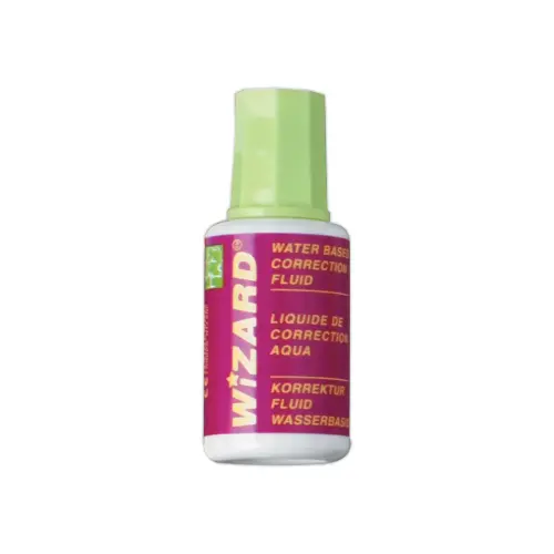 Correcteur liquide &eacute;cologique et &eacute;conomique - Flacon de 20 ml - WIZARD 