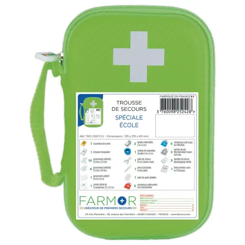 Trousse de secours Ecole petit mod&egrave;le - Farmor 