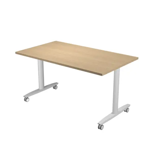 table basculante sur roulettes 120x80x74,1 cm blc/blc