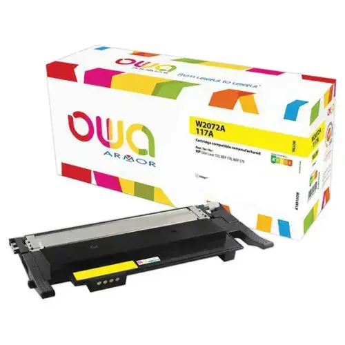 Toner éq. HP W2072A - Maxi capacité - Jaune - OWA
