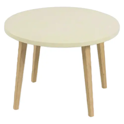 Table basse unie upcycl&eacute;e Beige 